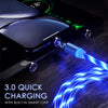 Glowing LED Magnetic 3 in 1 USB Charging Cable Nebula Light