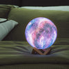 Hypnotizing Moon Light With Wood Stand Nebula Light