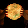 Hypnotizing Moon Light With Wood Stand Nebula Light