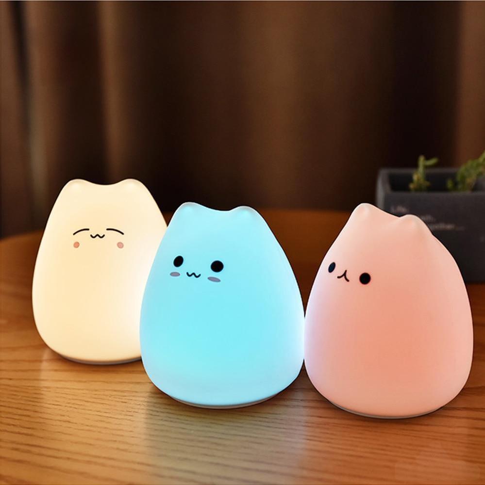 Kawaii Touch Sensitive Cat Lamp