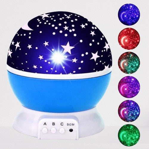 Kids Moon and Star Night Light Projector